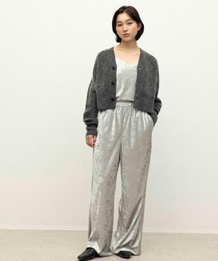 NAVE 【ReNAVE】クラッシュベロア パンツ ライトグレー系
