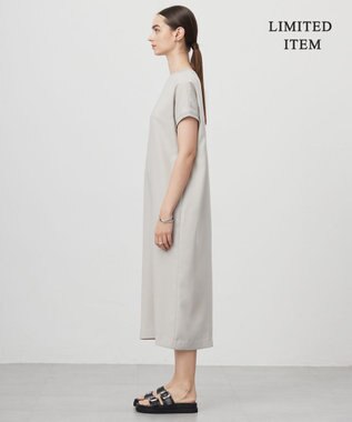 ICB L 【WEB限定・接触冷感・UVケア・速乾・防シワ・洗える】 FluidBackSatin  ワンピース トープ系