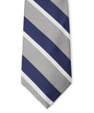 J.PRESS MEN 【STRUCTURE MIX COLLECTION】レジメンタル ネクタイ グレー系1