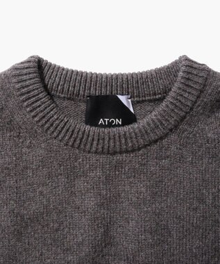 COOMA LAMBS WOOL | クルーネックセーター - UNISEX, CHARCOAL GRAY, 02