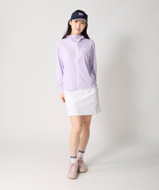 FILA GOLF／marie claire 【marie claire SPORT】スーパーナイロンクール｜フード付きUVラッシュガード ラベンダー