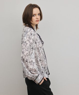 GRACE CONTINENTAL フルーツフラワープリントトップ キナリ