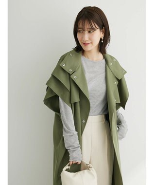 Green Parks ・ＥＬＥＮＣＡＲＥ　ＤＵＥ　トレンチロングベスト Khaki