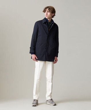 J.PRESS MEN 【KING SIZE】【Cash Lamb’s Wool】ハーフジップニット ネイビー系