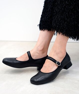 APOM 本革オブリークトゥメリージェーン 20 ブラック