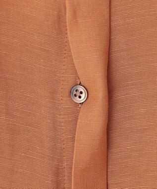 J.PRESS LADIES 【洗える】シアーリネン ブラウス オレンジ系