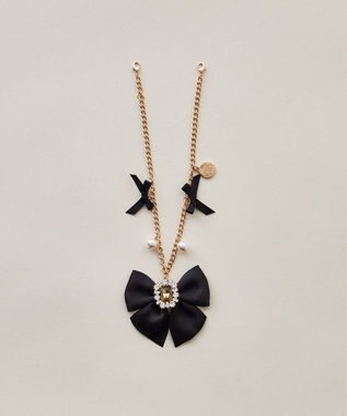 Maison de FLEUR ビジューリボンパールバッグチャーム