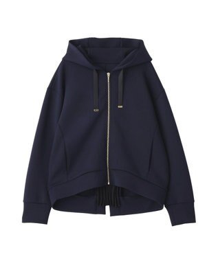 YECCA VECCA バックプリーツZIPフーディー Light Beige