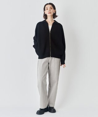 UNFILO 【UNFILO DENIM】撥水ストレッチ ワイドストレートデニム アイスグレー