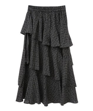 earth music&ecology ランダムティアードスカート Flower