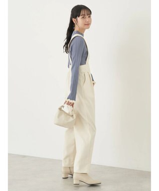 earth music&ecology ２ｗａｙハイウエストパンツ Ivory