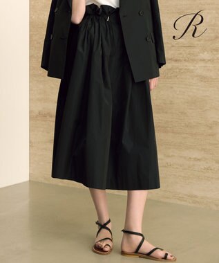 23区 【R(アール)】LIMONTAマイクロタフタ ドロスト フレアスカート