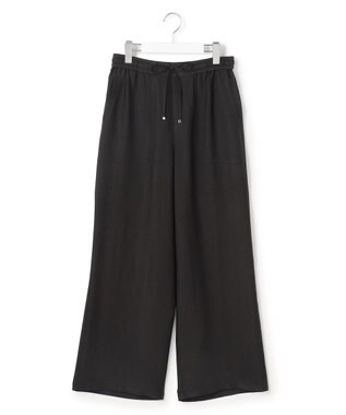 23区 【先行予約】ブライトカルゼ ワイド パンツ ブラック系