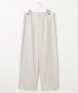 J.PRESS LADIES L 【セットアップ対応・洗える・UVケア・速乾】 OXIJEWELストレッチ セミワイド パンツ シルバー系