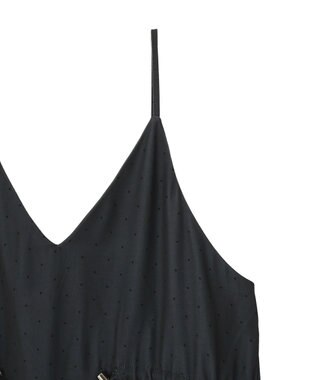 AMERICAN HOLIC サイドシャーリングVネックドットキャミワンピース Gray
