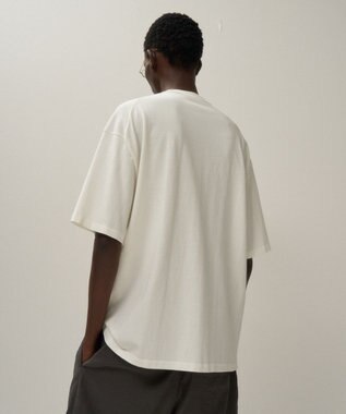 ATON FRESCA KNIT | ハーフスリーブクルーネックセーター - UNISEX WHITE