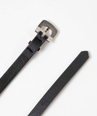 WEGO Lデザインバックル細ベルト ブラック