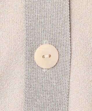 ICB L 【洗える】 ウールテンセルミニブークレ カーディガン トープ系