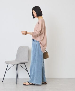 AMERICAN HOLIC 【先行予約】【WEB限定】マルチ機能：袖ボリュームプルオーバー Beige