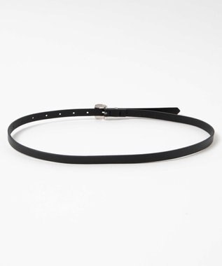 WEGO Lデザインバックル細ベルト ブラック