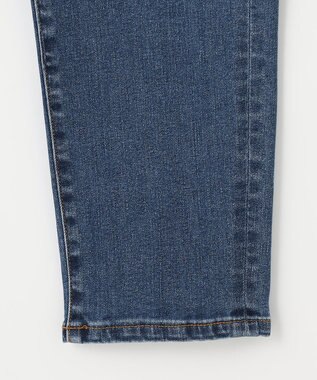 J.PRESS LADIES 【洗える】BASIC STRETCH DENIM ストレート パンツ ダルブルー系