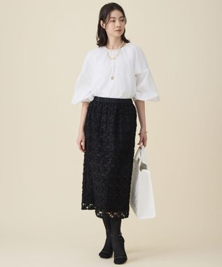 自由区 L ボリュームスリーブ ブラウス オフ