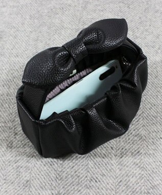 ROOTOTE 6467【直営店限定:ミニショルダー】LT.ベビールー.リボンノット-A 01：ブラック
