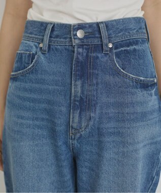 WEGO 【ANGIE VINTAGE/SMLサイズ展開】ワイドストレートデニムパンツ ブルー