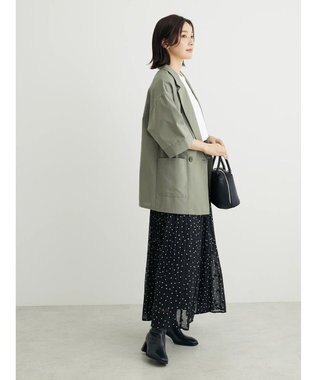 Green Parks シフォンＪＱアソートプリーツスカート Dot