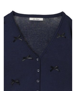 Green Parks ・ＡＮＤ　ＳＥＡＲＣＨ　メニーリボンカーディガン Navy