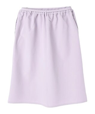 Green Parks 〈選べるきれシル〉Ｉラインミディ丈スカート Lavender