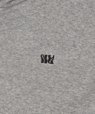 WEGO リブジップパーカー 杢グレー