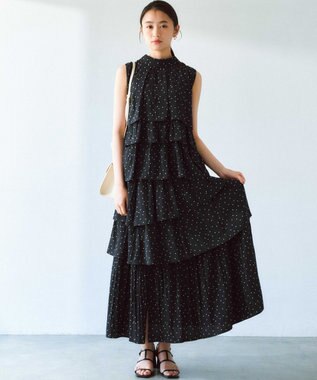 組曲 S 【入江未悠さんコラボ】ギャザーライトデシンティアード ブラウス モノトーンドット系5