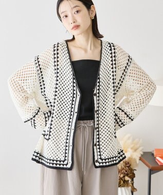 AMERICAN HOLIC クロシェカーディガン Ivory