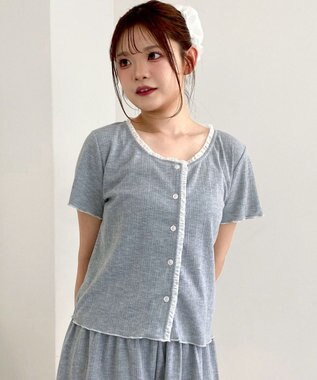 WEGO ワンカラーセットアップルームウェア グレー