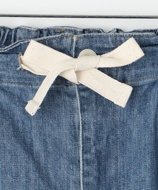 J.PRESS YORK STREET 【UNISEX】デニムワイドパンツ スカイブルー系