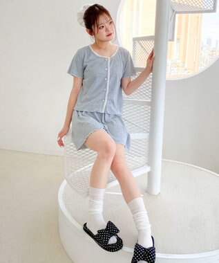 WEGO ワンカラーセットアップルームウェア グレー