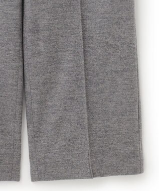 ICB ウールミルドジャージー ワイドストレートパンツ グレー系