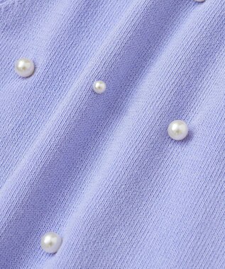 earth music&ecology パールスリーブニットプルオーバー Lavender