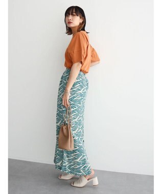 Green Parks ＫＢＦ　アフリカ柄スカート Blue Green