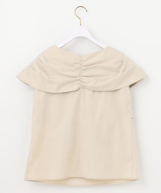 ANY SIS 【洗える】ツイストフロント ブラウス ベージュ