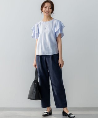 組曲 L チノライク パンツ ネイビー系