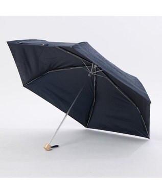 UNBILLION カシュネ cachenez /【晴雨兼用　日傘　UVカット率・遮光率100％生地使用 】PUエパヌイールアラベスクミニ折りたたみ傘 ネイビー