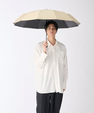 MOONBAT 【遮光100％/超軽量/耐久性】マジで軽い傘 晴雨兼用 折りたたみ日傘 マジカルテックプロテクション Tough 12 rib 55cm ベージュ