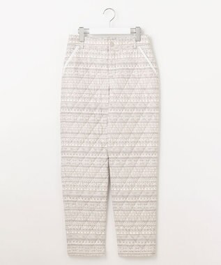 23区GOLF 【WOMEN】ノルディック柄 キルトパンツ ライトグレー系5