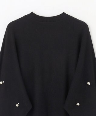 GRACE CONTINENTAL パールドットニットトップ ブラック