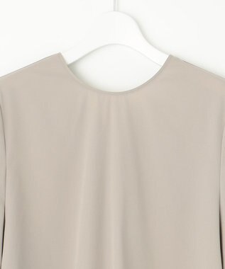 UNFILO 【洗える/軽量】FINE MOVE Aラインワンピース グレージュ