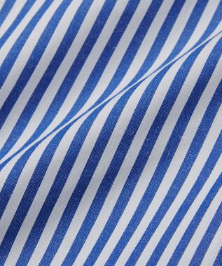 MIKI HOUSE HOT BISCUITS 【110-130cm】ブロード素材の長袖シャツ 紺×白