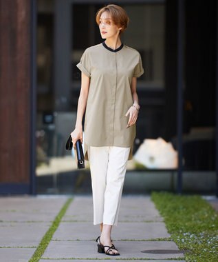 ICB 【洗える】 シェルタリングドライオックス スティックパンツ オフホワイト系