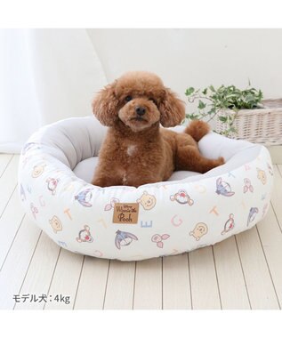 PET PARADISE ディズニー くまのプーさん クール 丸型 カドラー 《ハッピー柄》 小型犬 ハッピー柄